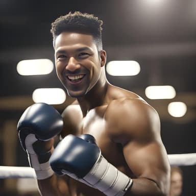 Picture of a male boxer generated by AI